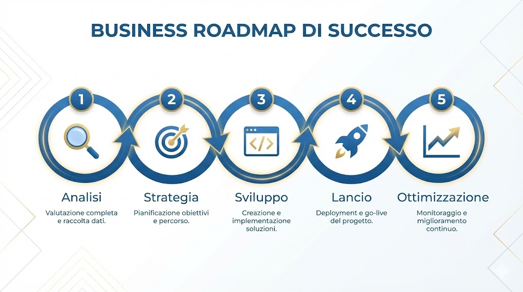 Roadmap in 5 passi per lanciare un sito web professionale di successo